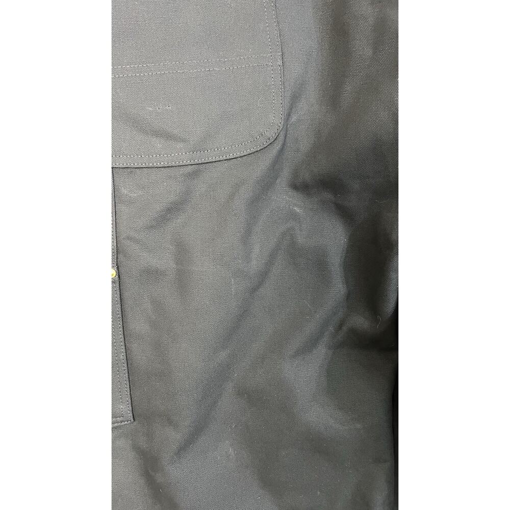 Carhartt Firm Duck Insulated Bib Overalls Mens 2XL Tall Black Work Wear Canvas - Picture 5 of 11